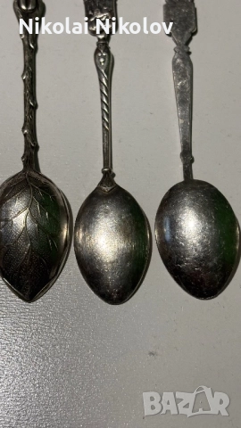 Посребрени лъжици, снимка 14 - Антикварни и старинни предмети - 52100873