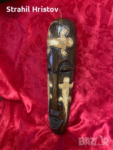 Маска от дърворезба , снимка 3 - Пана - 51699093