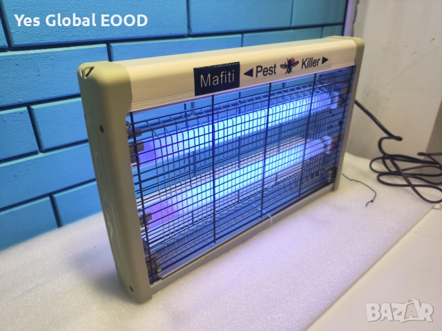 mafiti електрически убиец на комари и мухи 20W с UV светлина, снимка 4 - Друга електроника - 51759345