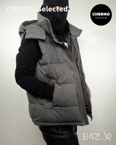 Мъжки пухен елек с качулка MANGO Hooded Puffer Vest – размер XXL, снимка 12 - Якета - 53772970