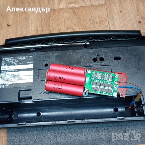 Касетофон Sharp WQ-731T с Li-Ion батерия, снимка 2 - Аудиосистеми - 53967187