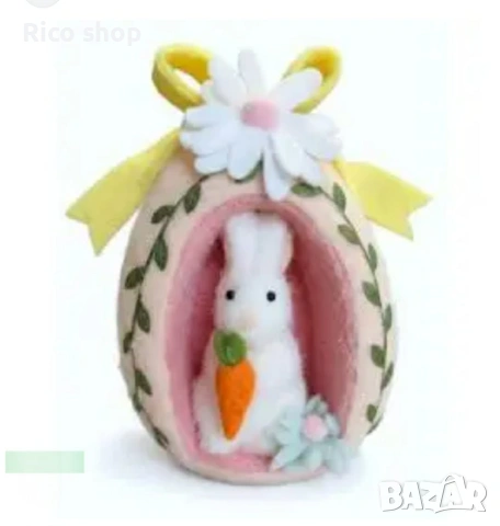 Великденско яйце от филц , снимка 4 - Декорация за дома - 54023451