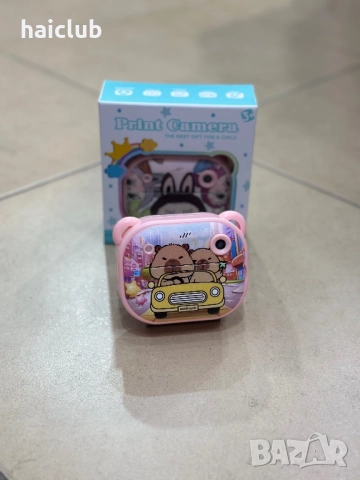 Детски фотоапарат с принтер Стич,Лабубу,Капибара/Camera print, снимка 18 - Фотоапарати - 52517401