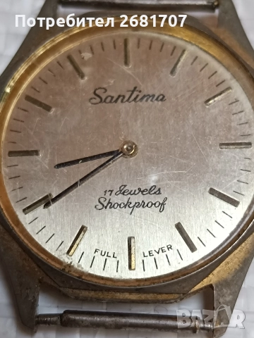позлатен мъжки часовник Santima, снимка 2 - Мъжки - 52967646