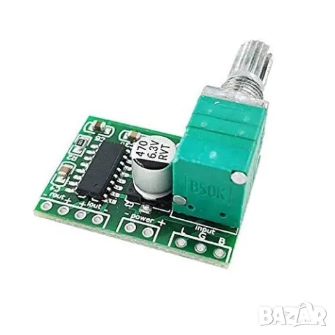 PAM8403 5V аудио усилвател 2 канала по 3W с контрол на силата на звука, снимка 2 - Друга електроника - 49574187