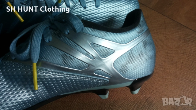 Adidas MESSI 15.3 Blue FG/AG Matte Ice Metallic Football Boots EUR 43 1/3 / UK 9 бутонки 212-14-S, снимка 9 - Футбол - 52228385