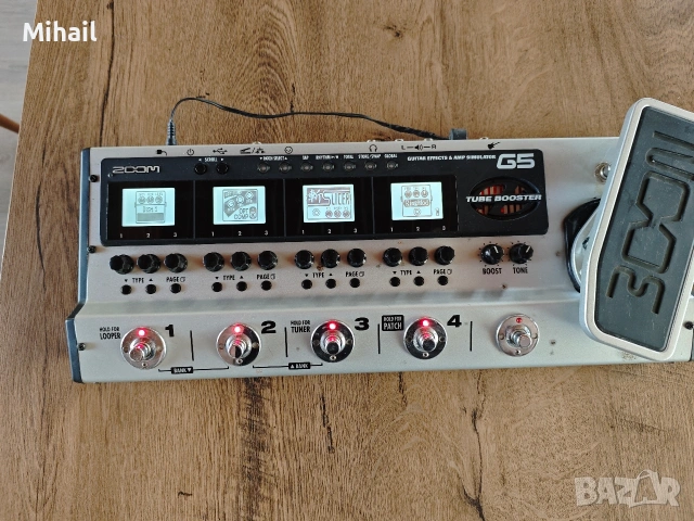 Zoom G5 Multi-Effects & Amp Simulator Pedal , снимка 8 - Китари - 53675776