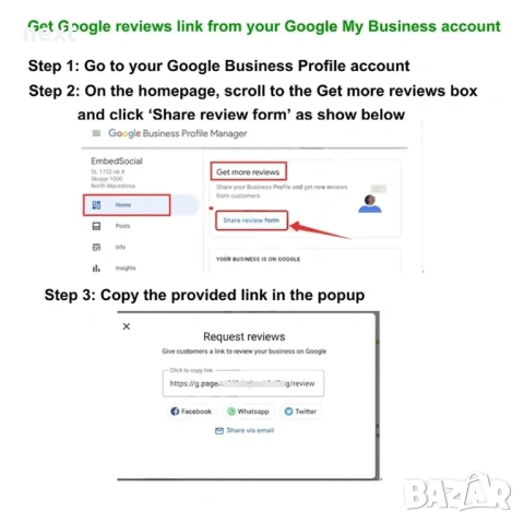 Табела / стойка за Google отзиви с NFC + QR код за ресторант/бизнес, снимка 5 - Рекламни табели - 53754651