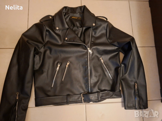 Кожено яке - размер L - 40, снимка 2 - Якета - 54210764