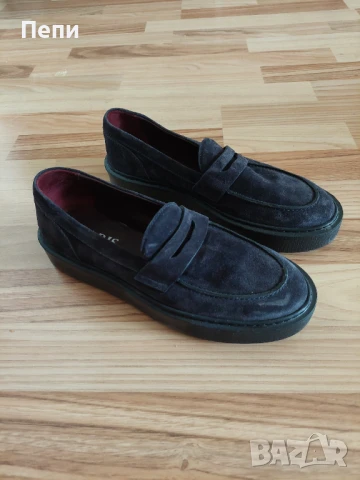 Мъжки мокасини- тъмносини, снимка 2 - Официални обувки - 50629315