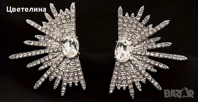 Елегантни обеци от стомана , снимка 3 - Обеци - 52363594