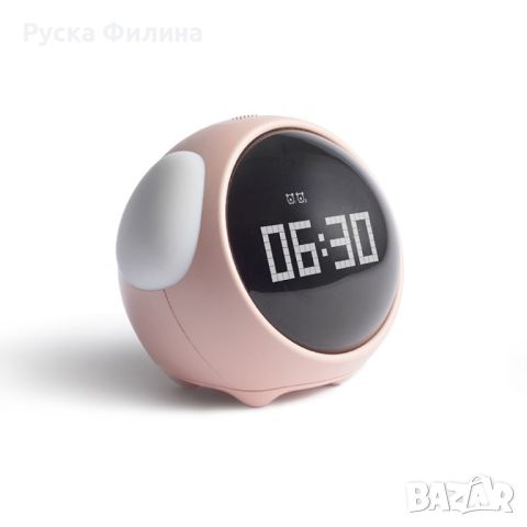 Емоджи часовник-аларма с голям цифров дисплей, снимка 4 - Детски - 45320232