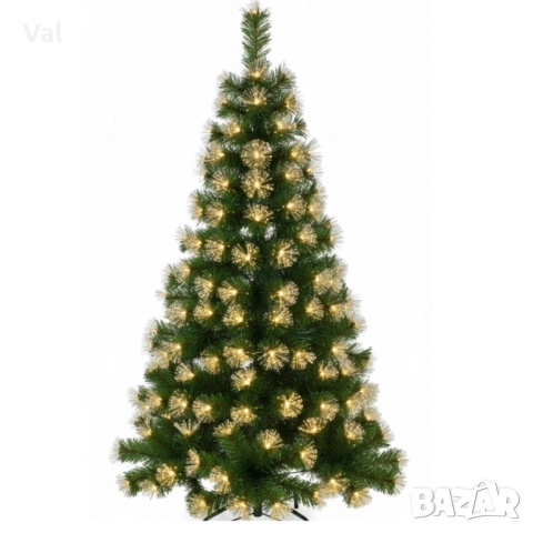 Коледна елха с вградени светлини-магията на Коледа-150 см, снимка 2 - Декорация за дома - 52475095