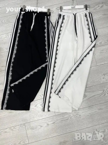 Дамски панталон с кантове  и дантела 