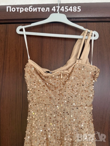 Дълга рокля с пайети , снимка 4 - Рокли - 53585074