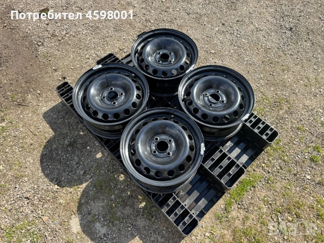 4бр.Оригинални подсилени джанти 15цола 4x100 + ДАТЧИЦИ за Renault Kangoo,Dacia Dokker,Mercedes Citan, снимка 3 - Гуми и джанти - 54014719