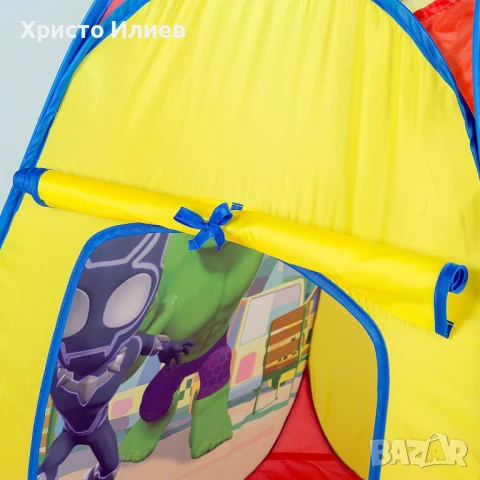 Детска палатка pop up Спайди Спадърмен Spidey с чанта за съхранение, снимка 4 - Други - 51020230