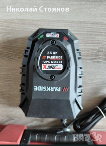 Акумулаторен ъглошлайф PARKSIDE Performance PPWSA 12 A1 с зарядно и батерия, снимка 5 - Други инструменти - 54230590