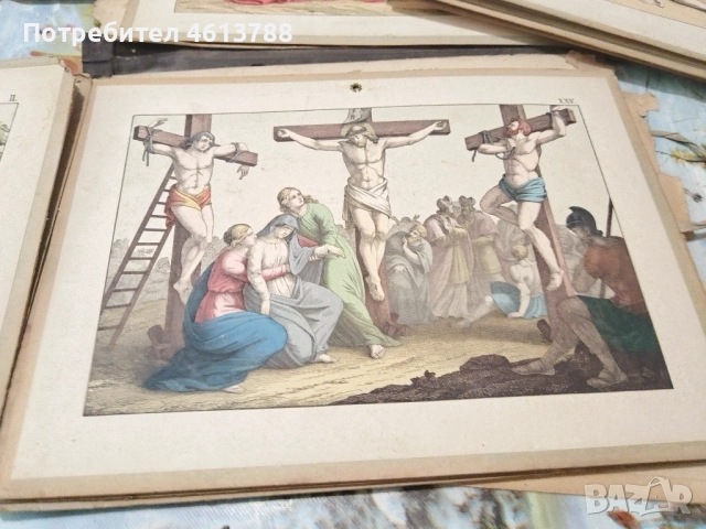 Стари илюстрации на Вехти Завет, снимка 5 - Антикварни и старинни предмети - 52431376