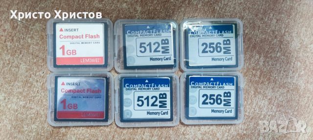 Compact flash Card , CF Card - 256MB , 512 MB , 1 GB, снимка 1 - Карти памет - 45959188
