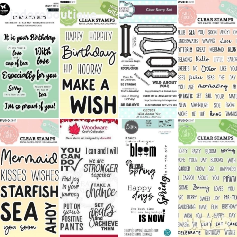 Силиконови печати Думи/ Пожелания различни видове скрапбук картички албуми декорация