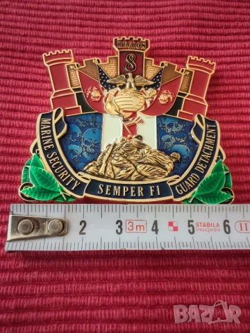 Отряд за морска охрана на USMC MSG София България Challenge Coin. , снимка 9 - Колекции - 50550228