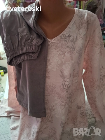 Дамска пижама с дълъг ръкав 2ХЛ, снимка 3 - Пижами - 52872065