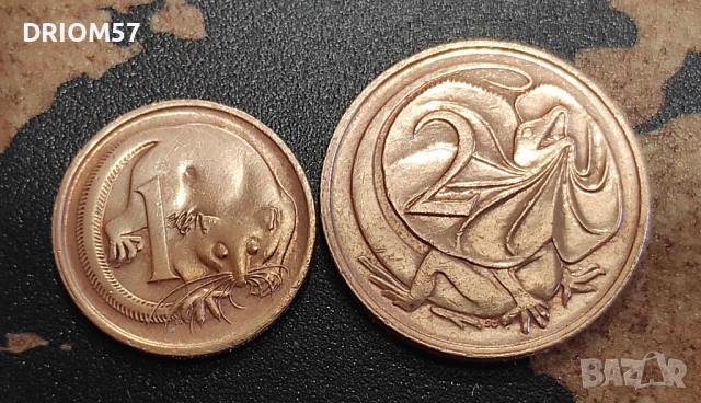 Монети Австралия - 2 бр. [1966-1973]