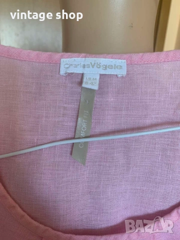 Ленена блуза омбре Charles Vögele , размер L, снимка 6 - Блузи с дълъг ръкав и пуловери - 53849710