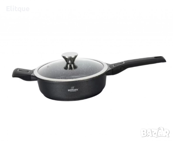 Тиган с капак Bohmann, 24см. 2.8л., Дълбок, Лят алуминий, Подвижни дръжки, Индукция, снимка 5 - Съдове за готвене - 52818844