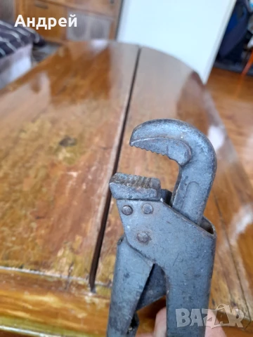 Стар водопроводен,раздвижен ключ #2, снимка 4 - Други ценни предмети - 50772504