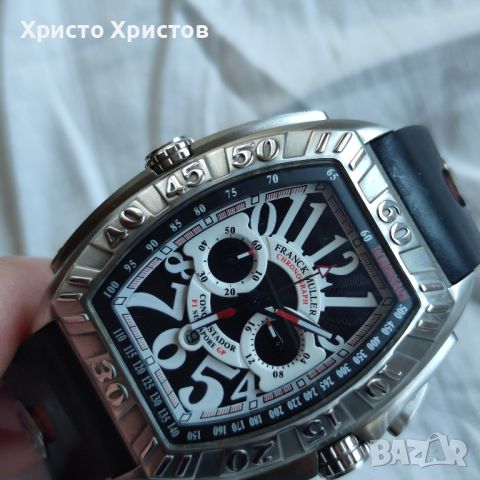 Луксозен мъжки часовник Franck Muller Chronograph Conquistador F1 Singapore GP, снимка 3 - Мъжки - 45195155