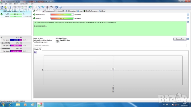 14 броя Тествани и Работещи Хард Дискове ATA 160GB/80GB/40GB/30GB, снимка 13 - Твърди дискове - 51705564
