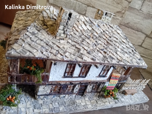 Макет на старинна къща-ръчна изработка., снимка 9 - Декорация за дома - 51460813