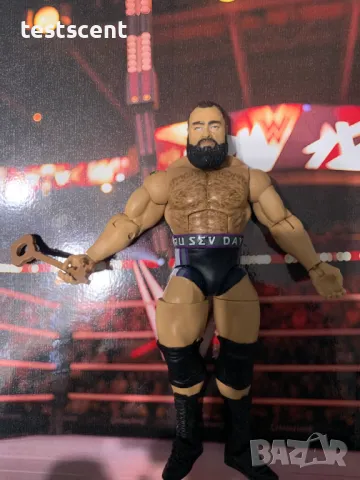 Екшън фигура WWE Rusev Miro Русев Миро Happy Rusev Day Mattel Elite figure играчка, снимка 3 - Колекции - 48450756