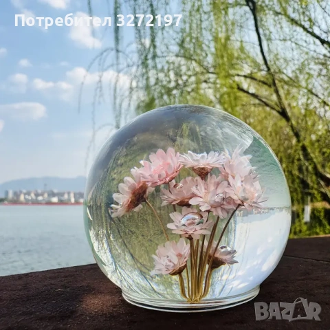 FUFIZU Кристална топка с маргаритки , снимка 2 - Декорация за дома - 54090553