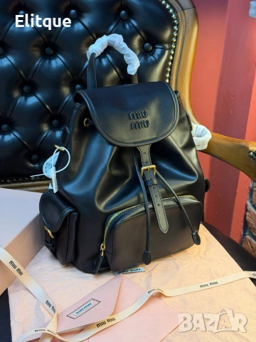 раници MİU MİU Висок клас 25 x 30 cm / 281€ 18,5x22 cm / 255€, снимка 5 - Раници - 53182613