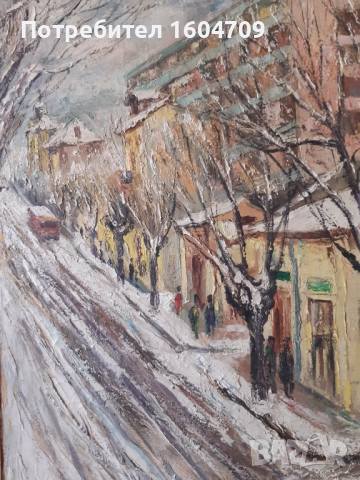 Стара картина 1964г Тодор Калпакчиев, снимка 2 - Картини - 52068246