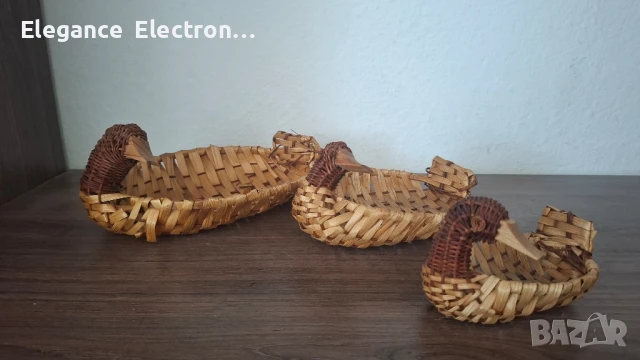 Ръчно плетени панерчета – патенца (комплект) 🐥, снимка 5 - Декорация за дома - 50972658