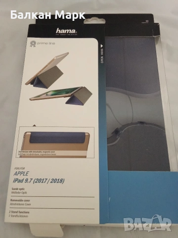 Немски Калъф,кейс 2-в-1 Hama за iPad 9.7 (2017/2018) – Свалящ се магнитен капак-6 цвята, снимка 5 - Калъфи, кейсове - 53535247