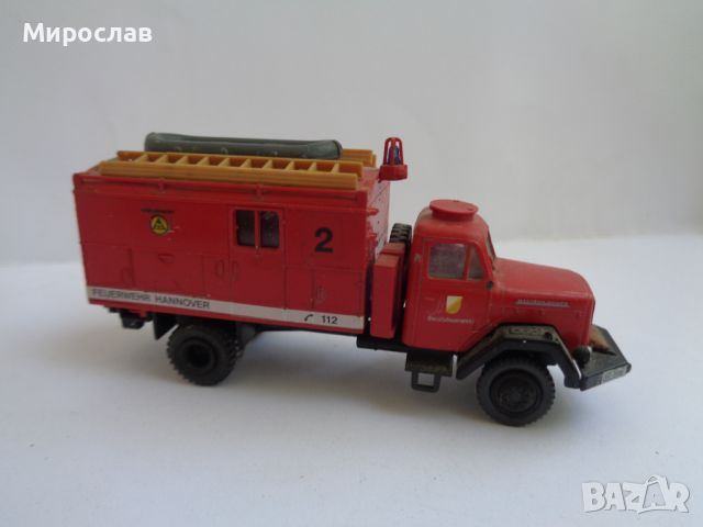 ROCO ? PREISER? H0 1/87 MAGIRUS МОДЕЛ ИГРАЧКА ПОЖАРНА КАМИОН, снимка 3 - Колекции - 46744213