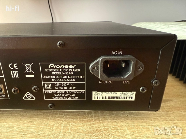 Pioneer N-50A Network Audio Player / DAC, снимка 10 - Ресийвъри, усилватели, смесителни пултове - 51952579