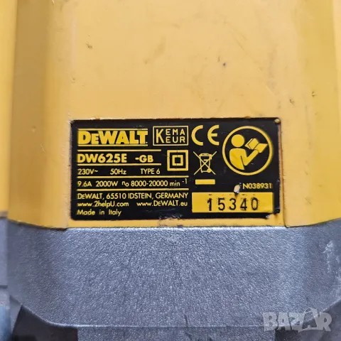 Dewalt DW625E оберфреза 2000W, снимка 4 - Други машини и части - 48539579