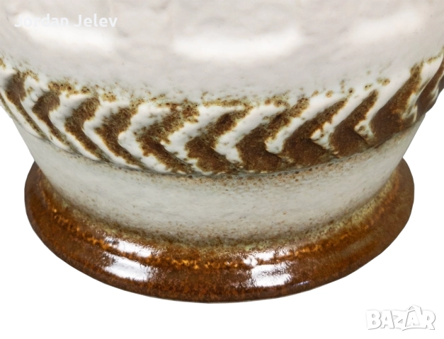 XL Ваза BAY KERAMIK (W. Germany) – Дизайн Bodo Mans – Fat Lava WGP (40 см), снимка 8 - Вази - 52532678