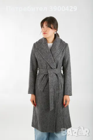 Дамско Палто James coat - Сив Меланж, снимка 1 - Палта, манта - 47377536