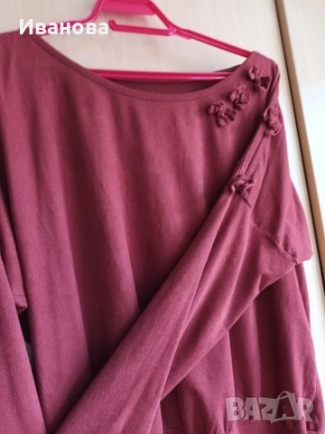 Сет от панталон тип дънки и туника с интересни ръкави, снимка 2 - Дънки - 51794428