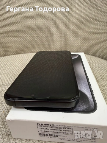 iPhone 15 Pro Max НОВ Titanium Black 256GB, снимка 12 - Apple iPhone - 53906383