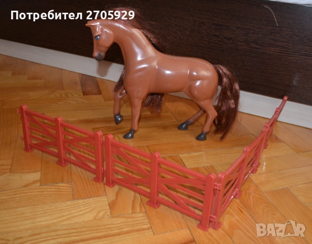 Голяма играчка кон с огради, снимка 2 - Фигурки - 52220447