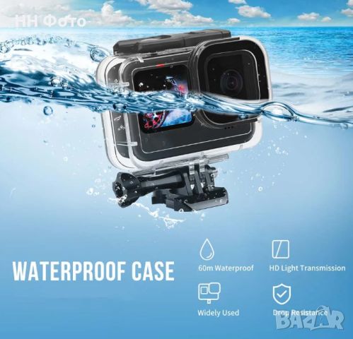 Водоустойчив защитен калъф за GoPro Hero 9 , 10 , 11 , 12, снимка 9 - Чанти, стативи, аксесоари - 46302378