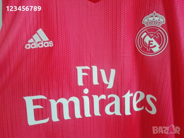 Real Madrid Adidas 2018/2019 оригинална нова тениска фланелка трети екип Реал Мадрид XL Parley, снимка 5 - Тениски - 51528341
